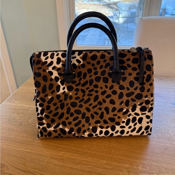 Clare V Handbags - Clare V Sandrine Tote original $595 Leopard print bag with zipper closure